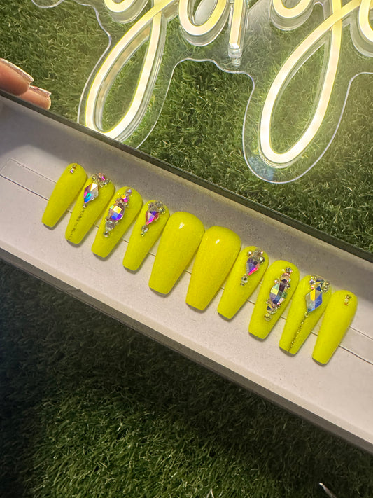 Acrylic Press on Nails Glow in the dark