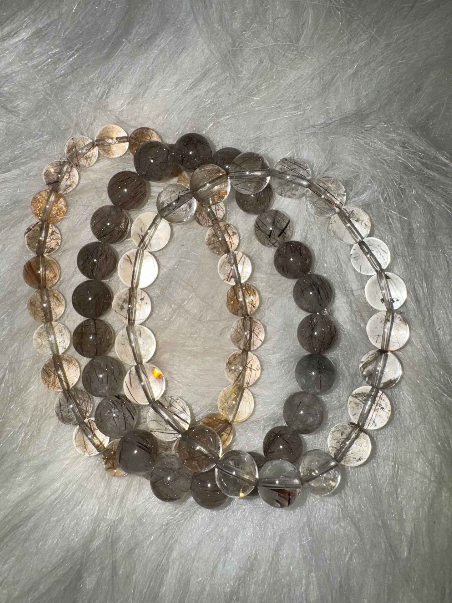 Rutilated Quartz Bracelet 8mm