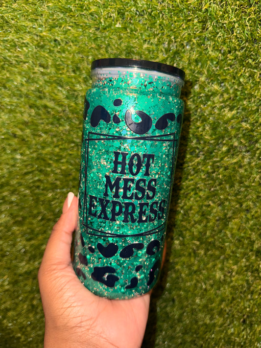 20oz Snowglobe Tumbler Green