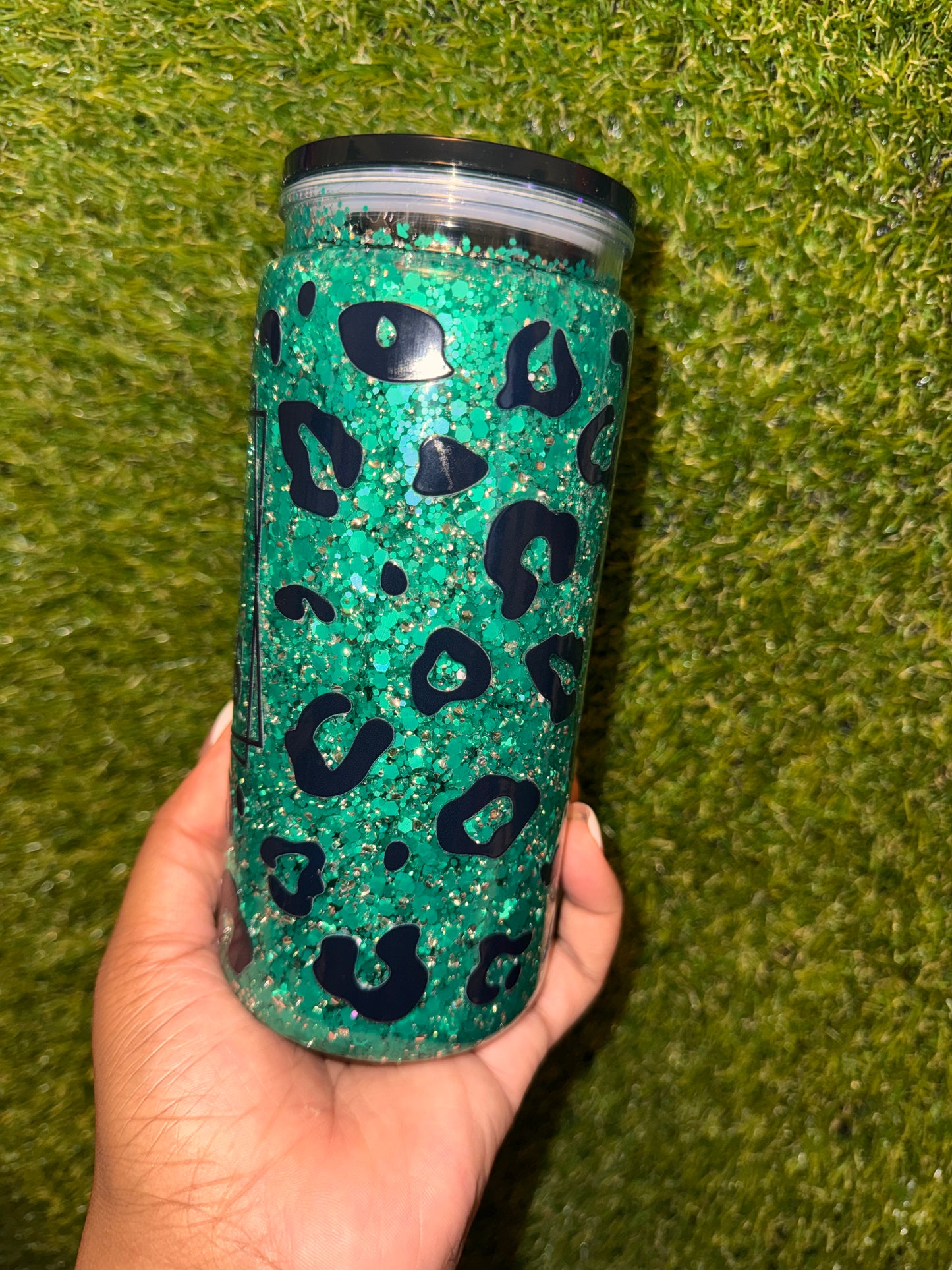 20oz Snowglobe Tumbler Green