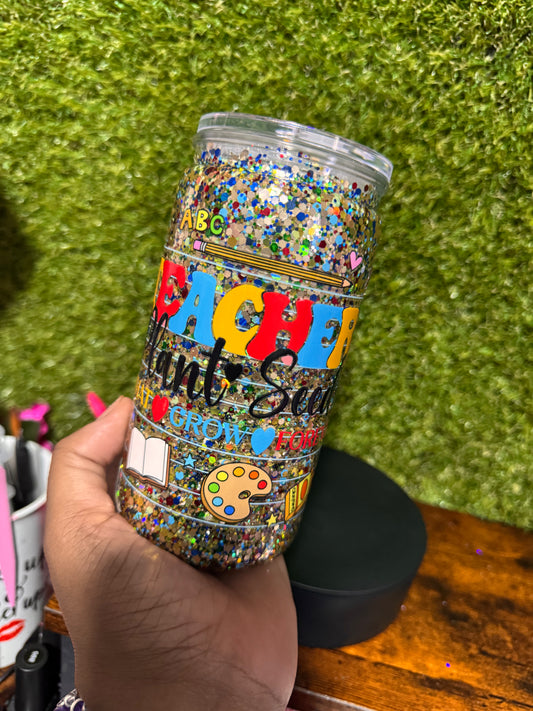 16 oz Teacher Tumbler