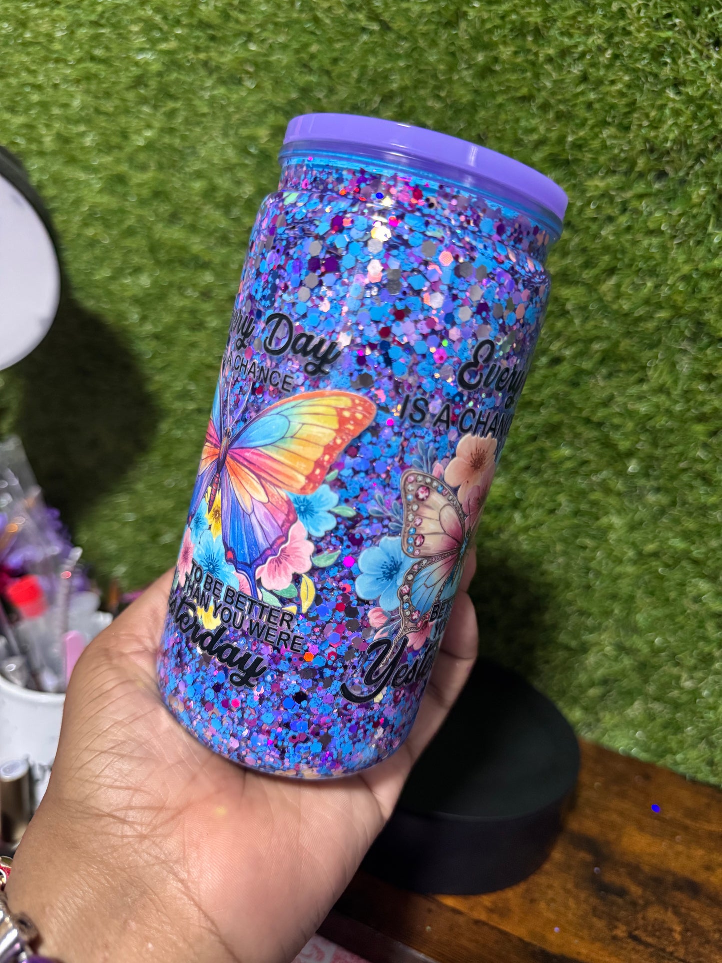 16oz Butterfly Snow Globe