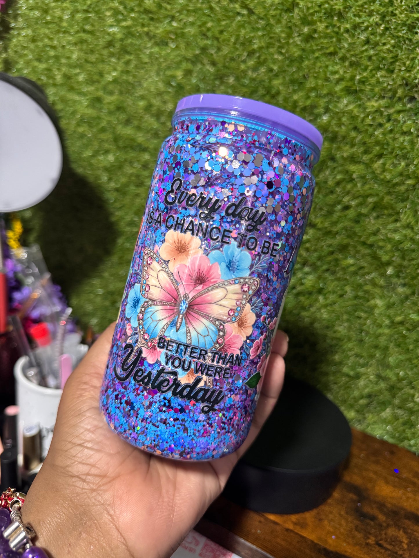 16oz Butterfly Snow Globe