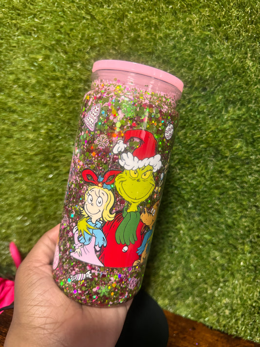 20oz Pink Christmas Tumbler