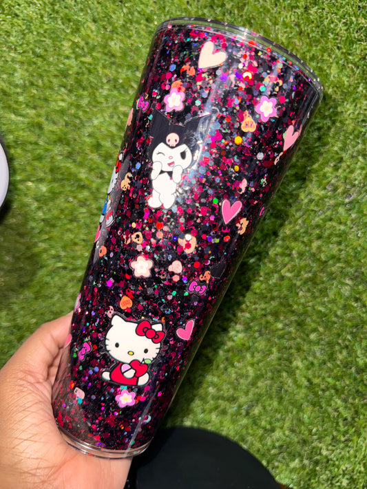 24oz HK Snow Globe Tumbler