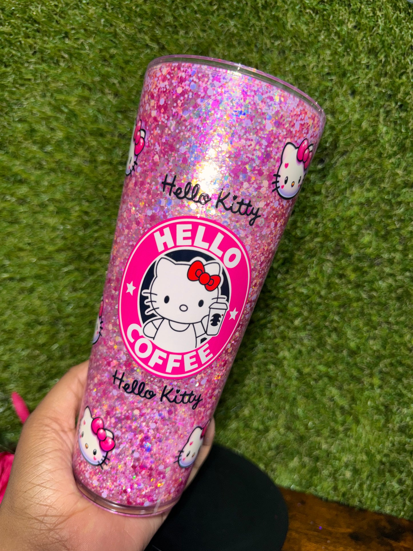 24oz HK Snow Globe Tumbler