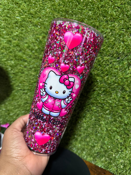 24oz HK Pink Tumbler